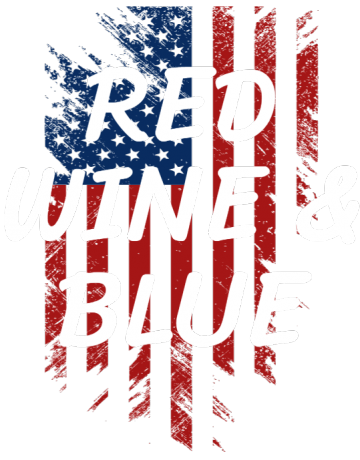 Red, wine & blue