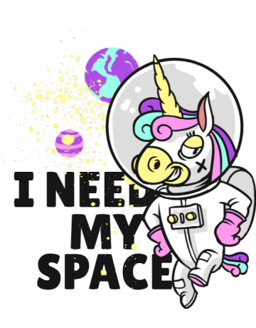 I need my space – uDesign Demo / T-shirt Design Software