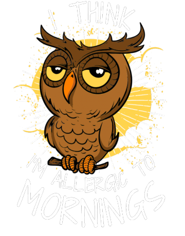 I’m allergic to mornings – uDesign Demo / T-shirt Design Software