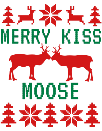 Merry kiss moose