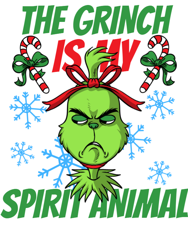 The Grinch is my spirit animal - uDesign Demo / T-shirt Design Software