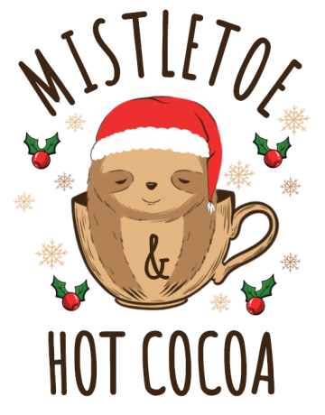 Mistletoe and hot cocoa